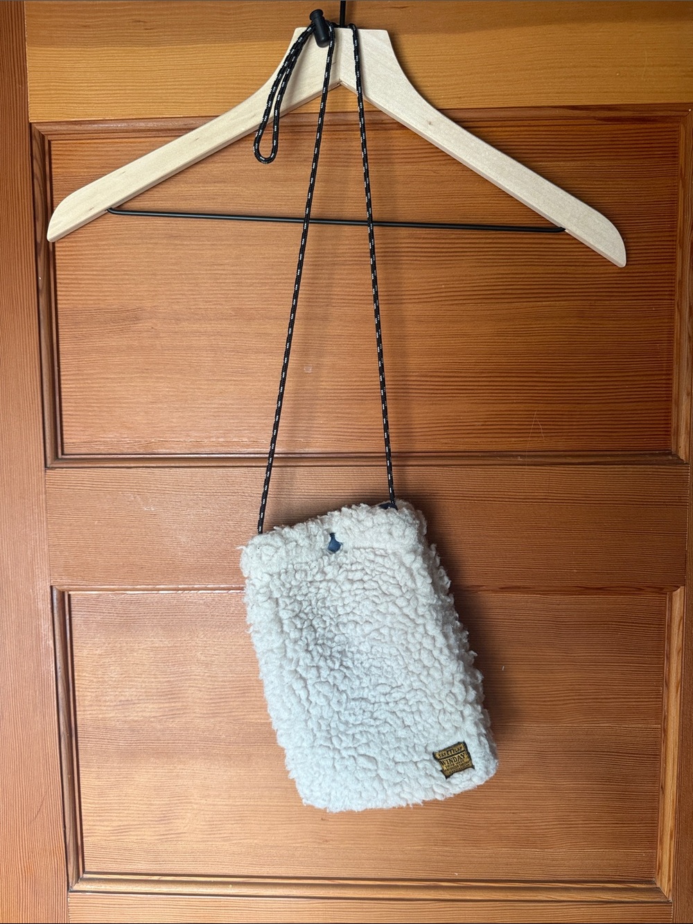 Kapital Cream Sherpa Phone Bag